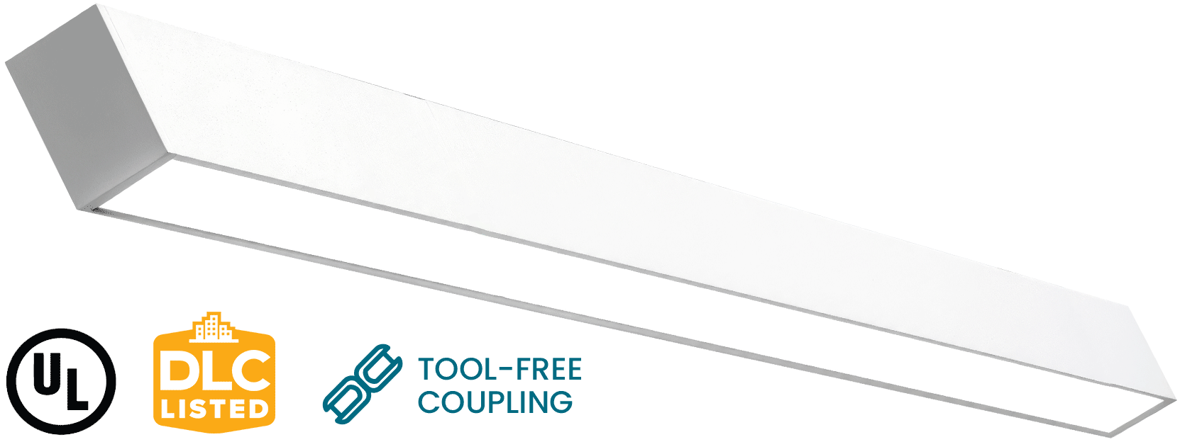 FLUX ARC, DIRECT/INDIRECT LINEAR LED LUMINAIRE 20/16/12/10 2FT (AL-AFX-S-2FT/20/16/12/10)