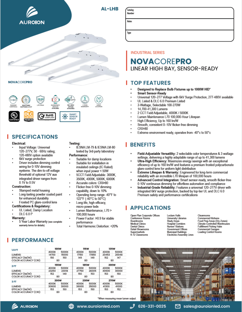 SPECS SHEET
