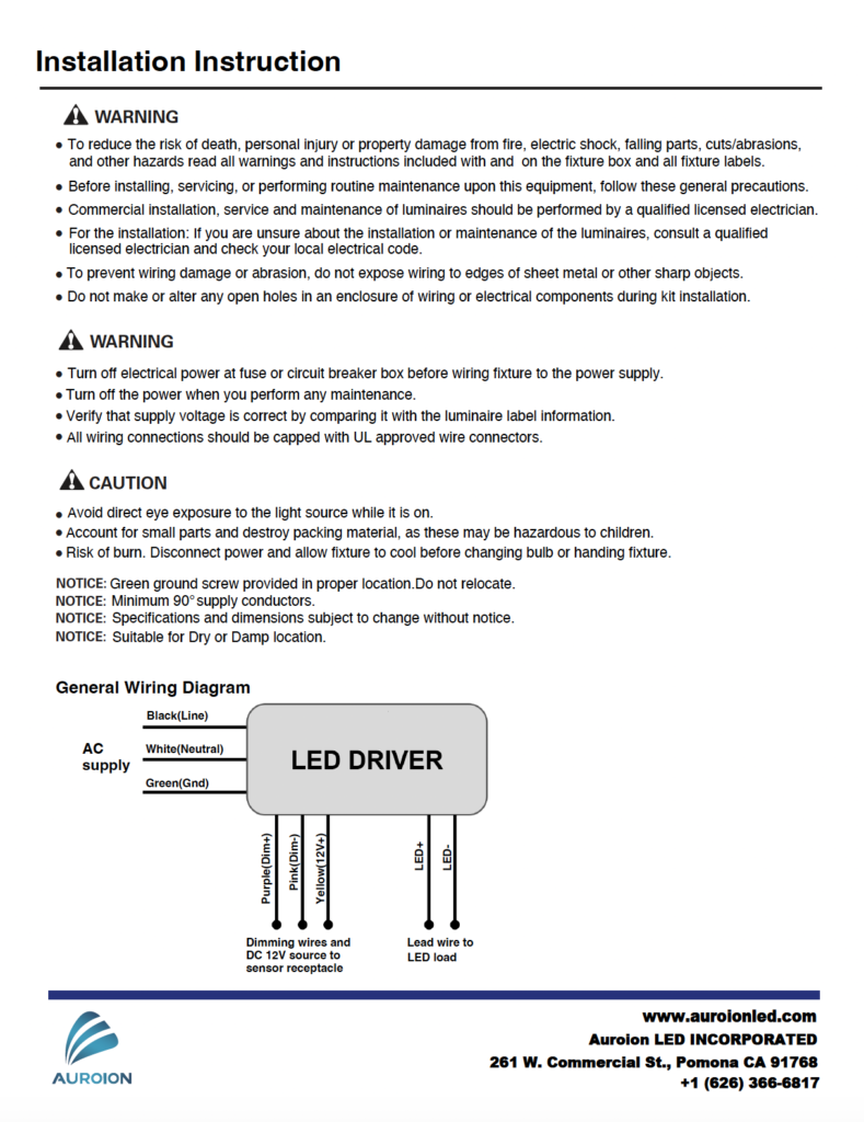 120-277V INSTALLATION GUIDE
