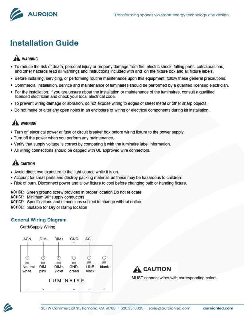 INSTALLATION GUIDE